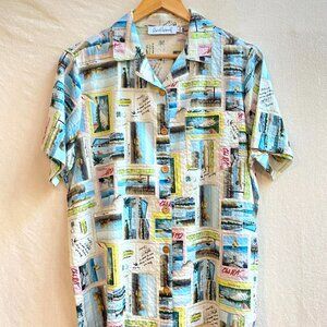 Rachel Antonoff 'James Shirt' New with Tags Postcard Resort Print